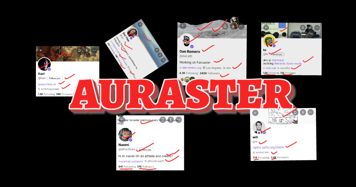 auraster - Farcaster Mini Apps